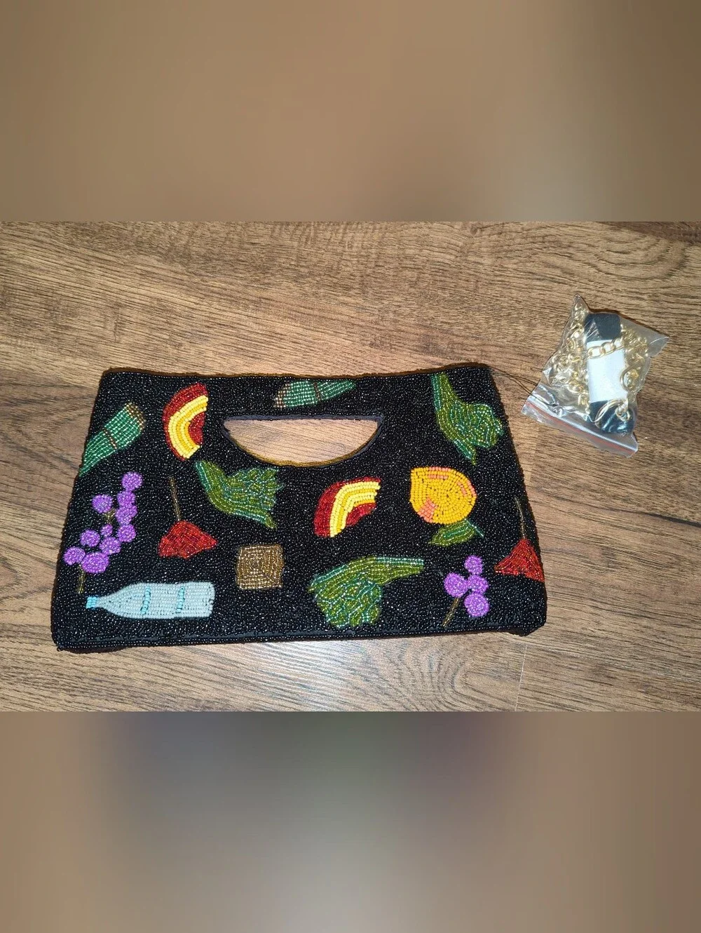 AQUA x Lisa Says Gah Beaded Clutch NWT